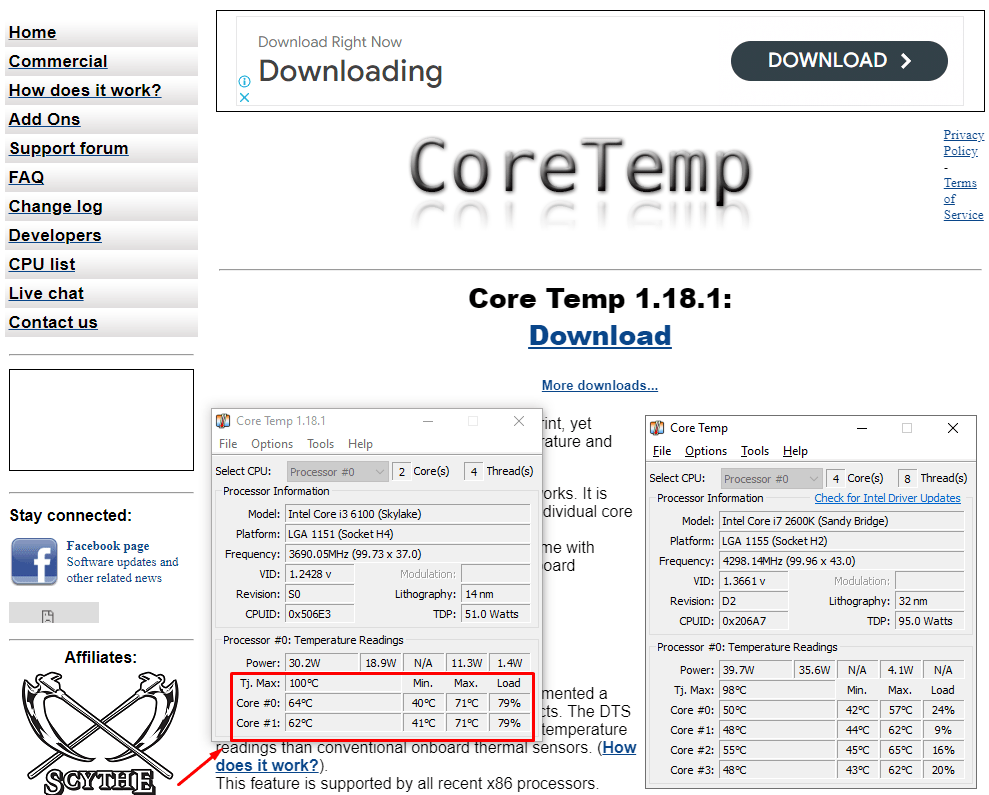 How to check cpu temp